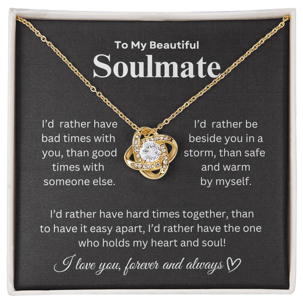 To My Beautiful Soulmate Necklace | The Perfect Holiday Gift