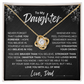 To My Daughter Love knot Necklace | Never Forget That I Love You Daughter From Dad