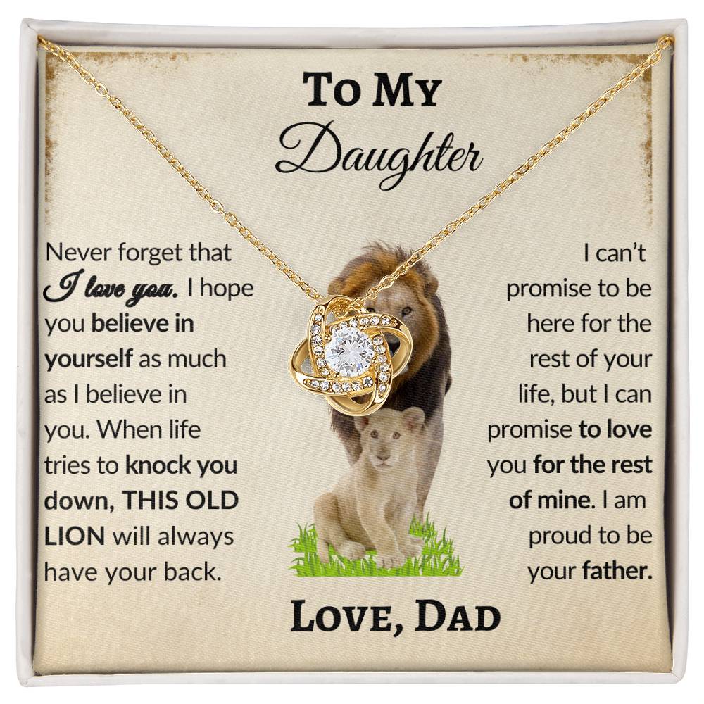 Perfect Gift Every Daughter Will Love | From Dad To Daughter | Love Knot Necklace