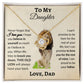 To My Daughter From Dad | Love Knot Necklace | Special Occasion Gift