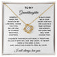 To My Granddaughter | Loveknot Necklace  WB