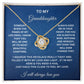 To My Granddaughter | Love Knot Necklace WB