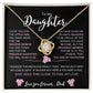 To My Daughter From Dad |  Love knot Necklace | Perfect Daughter Gift