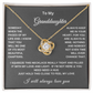 To My Granddaughter | Love Knot Necklace WB