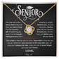 Personalized Senior 2025 | Take Pride in How Far You've Come| Love Knot Necklace