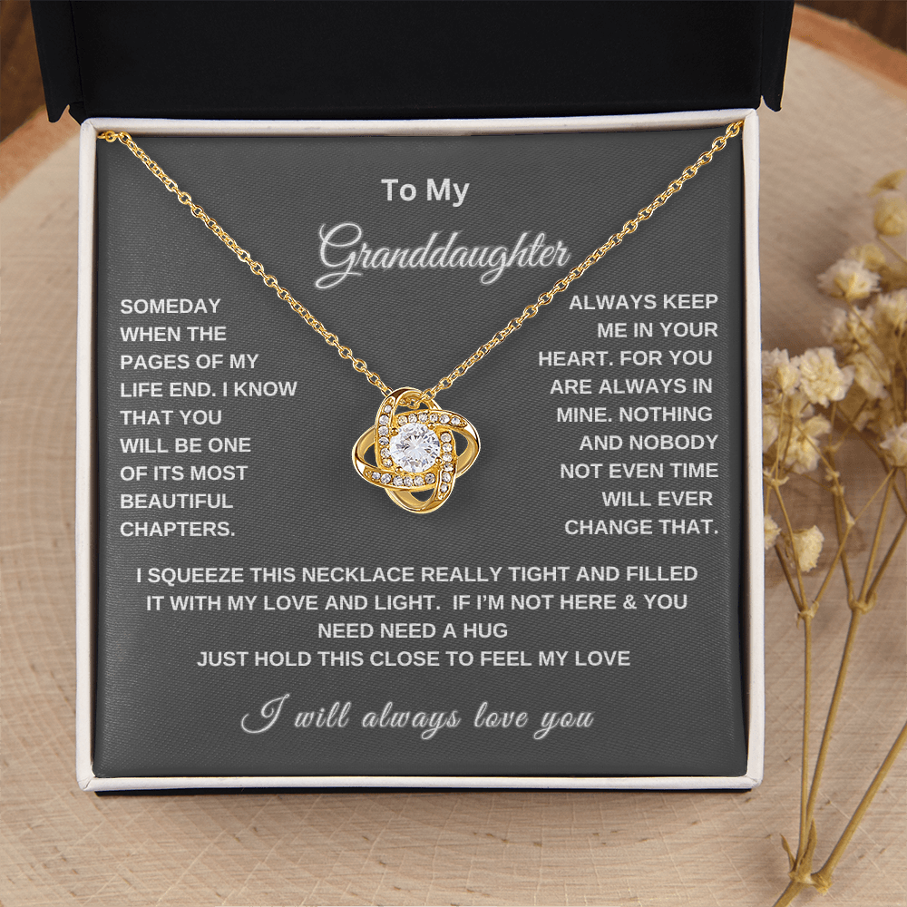 To My Granddaughter | Love Knot Necklace WB