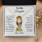 To My Daughter From Dad | Love Knot Necklace | Special Occasion Gift