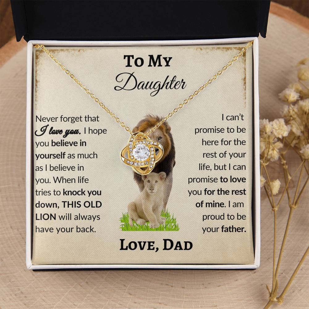 Perfect Gift Every Daughter Will Love | From Dad To Daughter | Love Knot Necklace