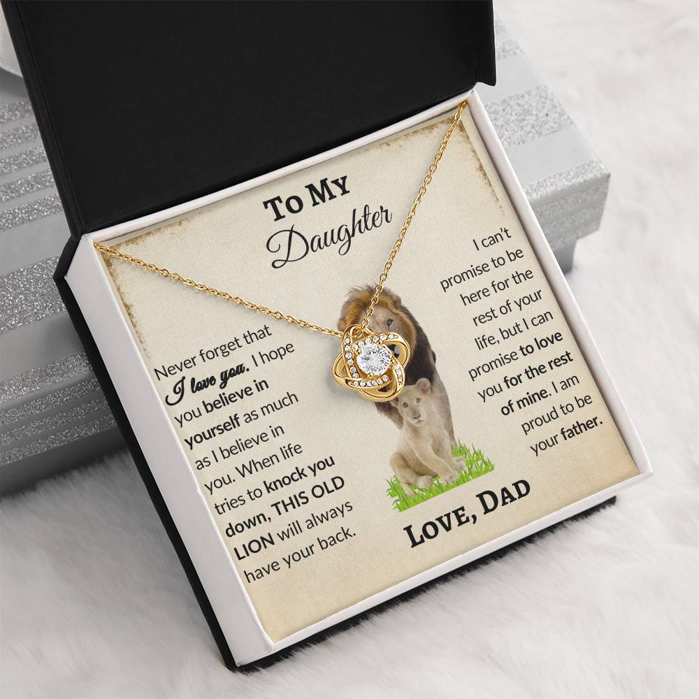 Perfect Gift Every Daughter Will Love | From Dad To Daughter | Love Knot Necklace