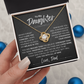 To My Daughter Love knot Necklace | Never Forget That I Love You Daughter From Dad