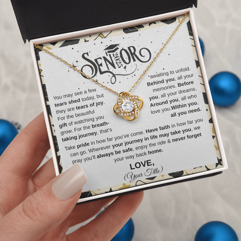 Senior 2025 | Take Pride In Far You've Come | Love Knot Necklace