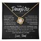To My Daughter Love knot Necklace | Never Forget That I Love You Daughter From Dad