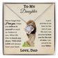 To My Daughter From Dad | Love Knot Necklace | Special Occasion Gift