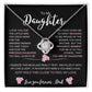 To My Daughter From Dad |  Love knot Necklace | Perfect Daughter Gift