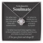 To My Beautiful Soulmate Necklace | The Perfect Holiday Gift