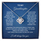 To My Granddaughter | Love Knot Necklace WB