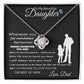To My Beautiful Daughter | Love Knot Necklace | Perfect Daughter Gift