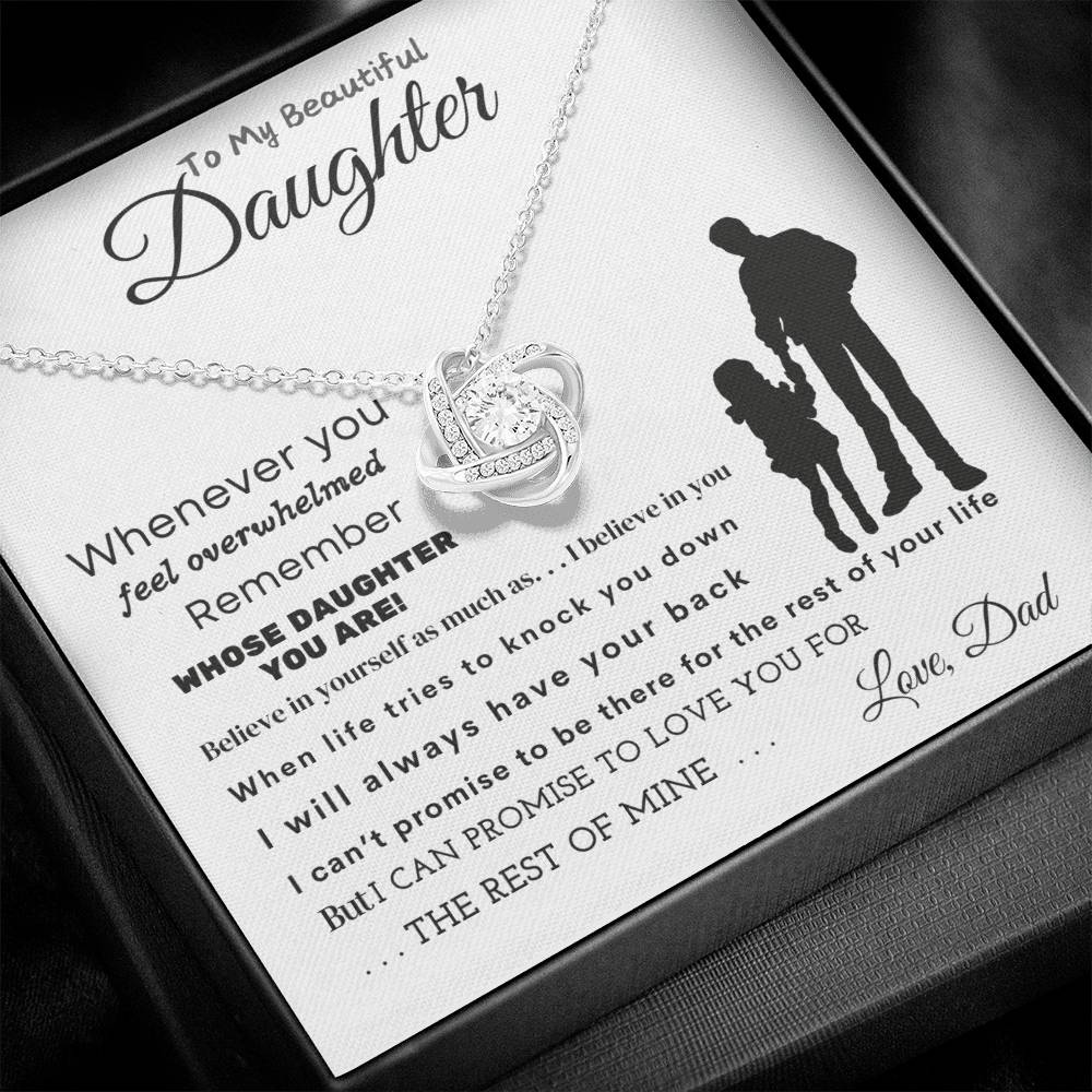 To My Beautiful Daughter | Love Knot Necklace | Perfect Daughter Gift