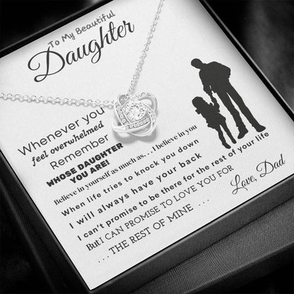 To My Beautiful Daughter | Love Knot Necklace | Perfect Daughter Gift