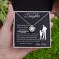 To My Beautiful Daughter | Love Knot Necklace | Perfect Daughter Gift