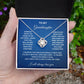 To My Granddaughter | Love Knot Necklace WB