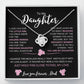 To My Daughter From Dad |  Love knot Necklace | Perfect Daughter Gift