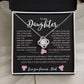 To My Daughter From Dad |  Love knot Necklace | Perfect Daughter Gift