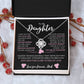 To My Daughter From Dad |  Love knot Necklace | Perfect Daughter Gift