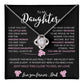 To My Daughter From Dad |  Love knot Necklace | Perfect Daughter Gift