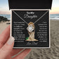 Perfect Gift From Dad To Daughter | Love Knot Necklace | Christmas| Thanksgiving