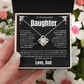 To My Daughter | Never Forget I Love You Forever | Love knot Necklace