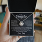 To My Daughter Love knot Necklace | Never Forget That I Love You Daughter From Dad