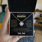To My Daughter | Someday, When the Pages Of My Life Turn | Love knot Necklace