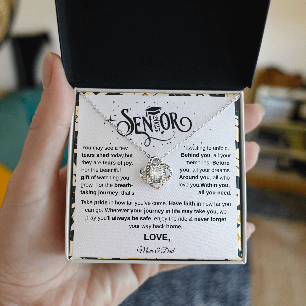 Senior 2025 | Take Pride In How Far You've Come | Love Knot Necklace