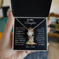 To My Daughter From Dad | Love Knot Necklace | Special Occasion Gift