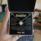 To My Daughter | Never Forget I Love You Forever | Love knot Necklace
