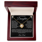 To My Daughter | Never Forget I love you | Love knot Necklace