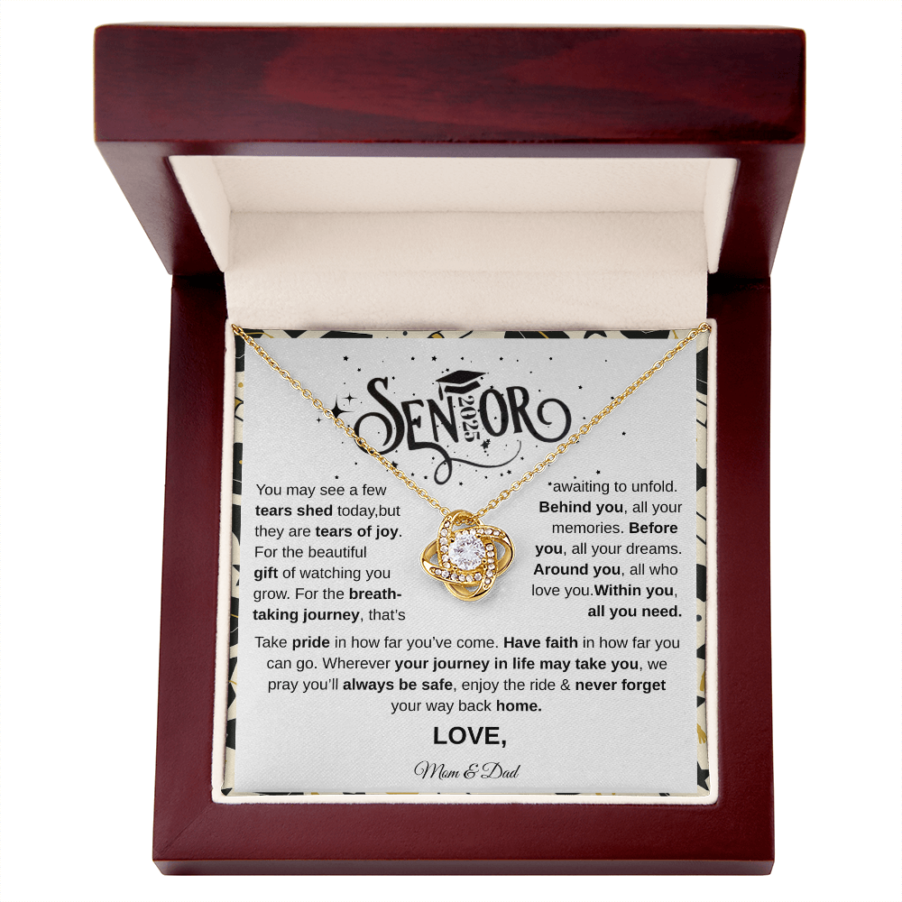 Senior 2025 | Take Pride In How Far You've Come | Love Knot Necklace