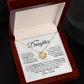 To My Daughter Love knot Necklace | Never Forget That I Love You Daughter From Dad
