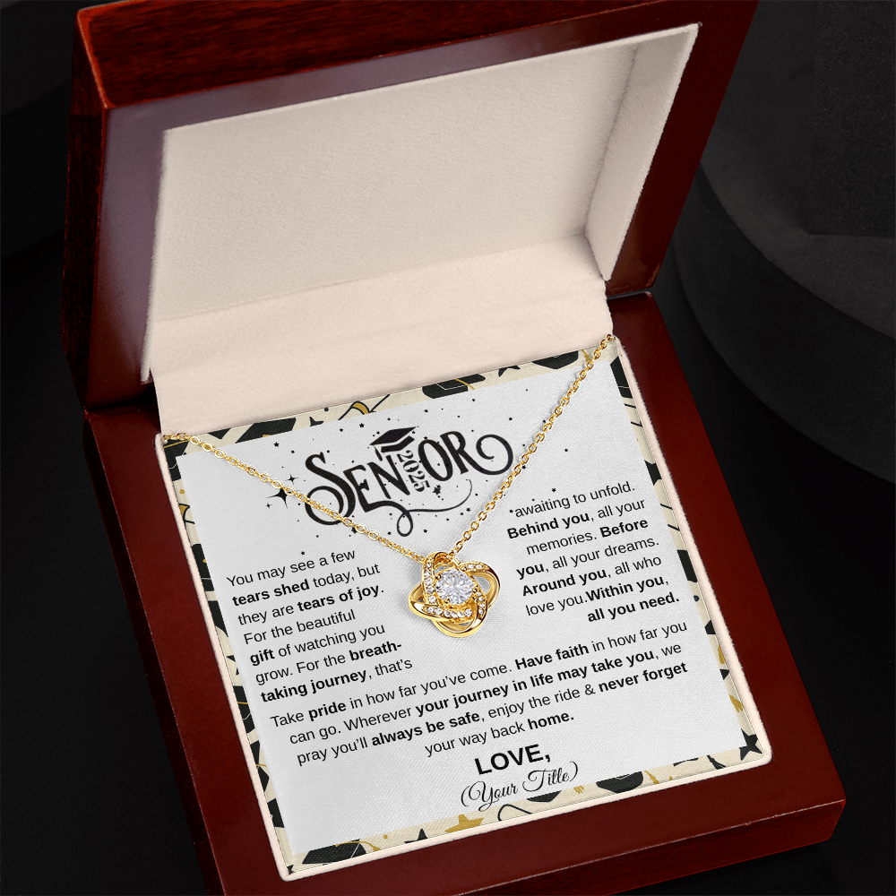 Senior 2025 | Take Pride In Far You've Come | Love Knot Necklace
