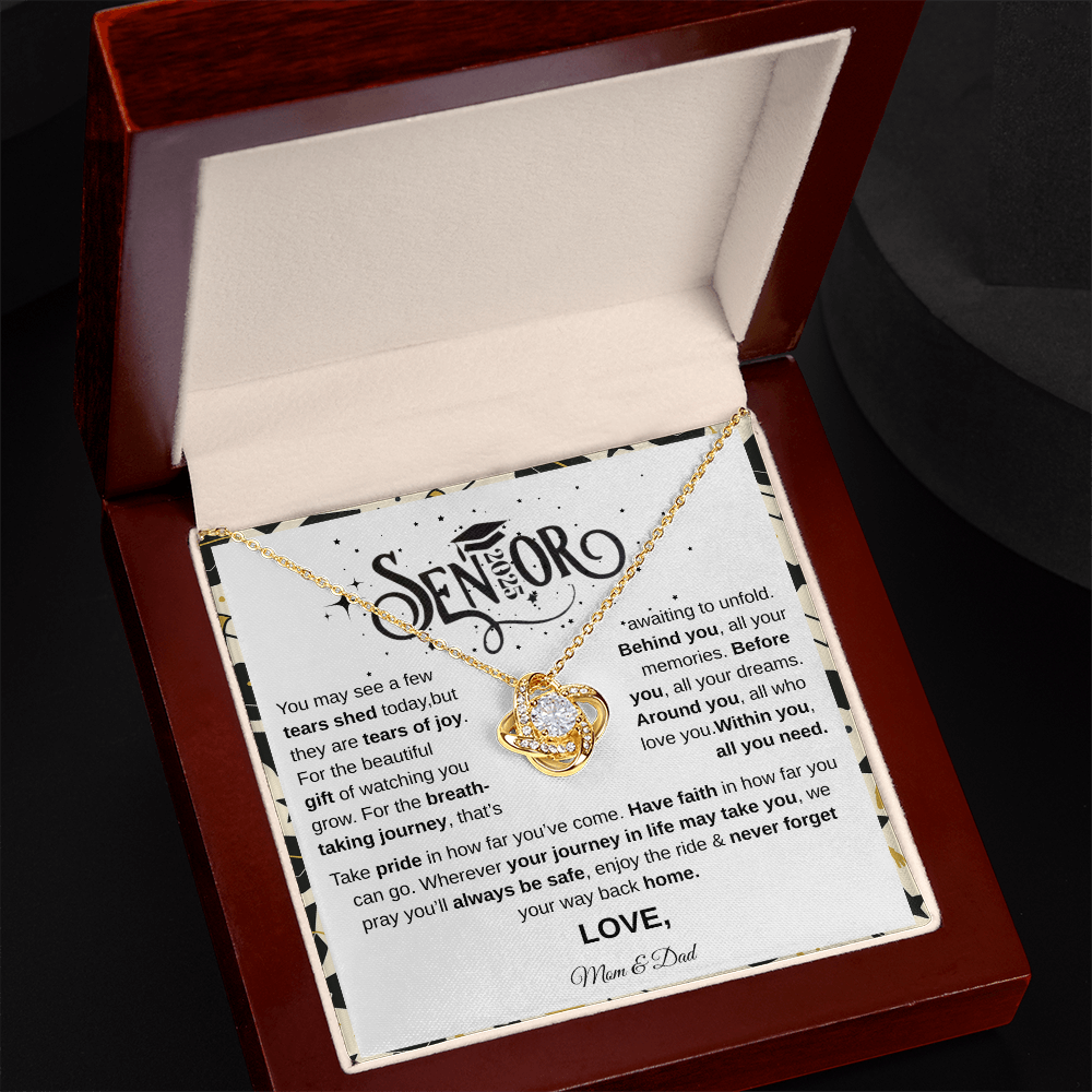 Senior 2025 | Take Pride In How Far You've Come | Love Knot Necklace