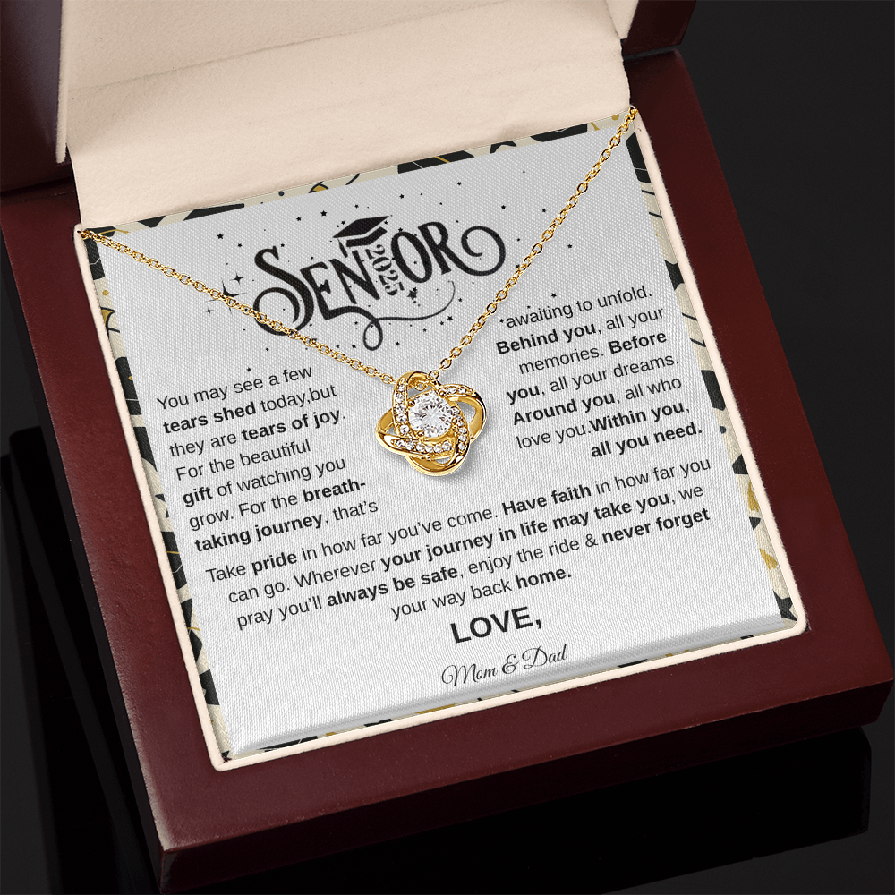 Senior 2025 | Take Pride In How Far You've Come | Love Knot Necklace