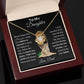 To My Daughter From Dad | Love Knot Necklace | Special Occasion Gift