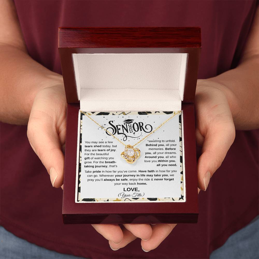 Senior 2025 | Take Pride In Far You've Come | Love Knot Necklace
