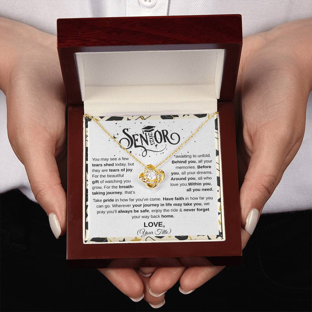 Senior 2025 | Take Pride In Far You've Come | Love Knot Necklace