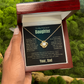 To My Daughter | Someday, When the Pages Of My Life Turn | Love knot Necklace