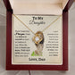 To My Daughter From Dad | Love Knot Necklace | Special Occasion Gift