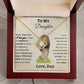 Perfect Gift Every Daughter Will Love | From Dad To Daughter | Love Knot Necklace