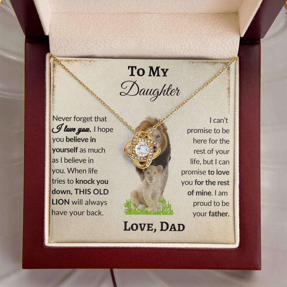 Perfect Gift Every Daughter Will Love | From Dad To Daughter | Love Knot Necklace