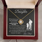 To My Beautiful Daughter | Love Knot Necklace | Perfect Daughter Gift